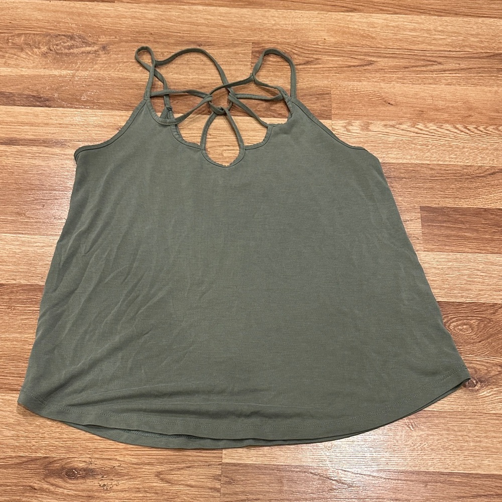 American Eagle Outfitters Olive Green Strappy Camisole